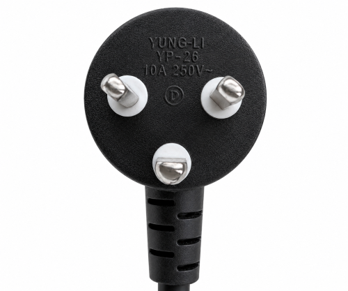 Cablu de rețea Danemarca tip K 90° la C13, 0,75mm², omologări: VDE/DEMKO, negru, lungime 1,80m