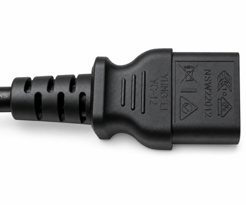 Câble secteur Israël type H sur C13, 0,75mm², homologation : SII, noir, longueur 1,80m