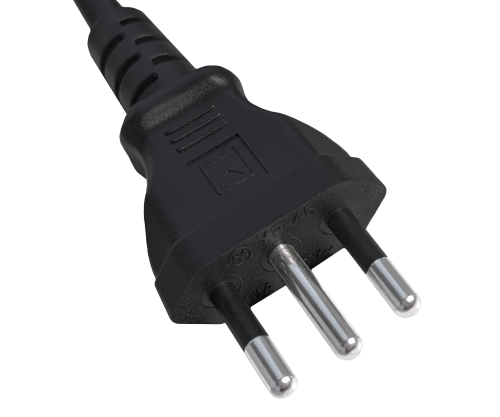 Καλώδιο δικτύου Ιταλίας τύπου L σε C13, 1mm², έγκριση: μήκους 5.00m.