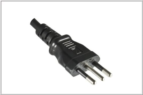 Power cable Italy type L to C13, 0,75mm², approval: IMQ, black, length 1.80m