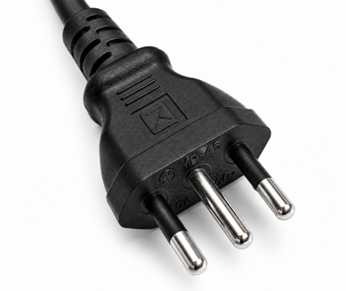 Verkkokaapeli Italia tyyppi L-C13, 1mm², hyväksyntä: IMQ, musta, pituus 5.00m.