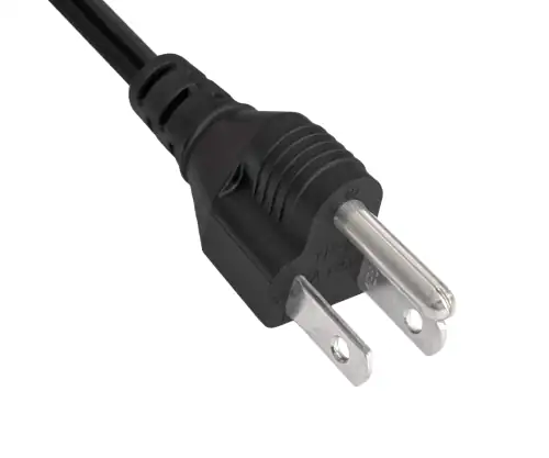 Netkabel Japan type B naar C13 90°, 0,75mm², goedkeuringen: JET/PSE, VCTF, zwart, lengte 1,80m
