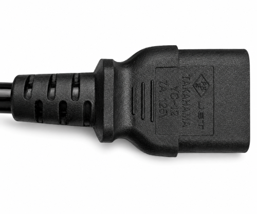 Καλώδιο δικτύου Ιαπωνίας τύπου B έως C13, 2mm², εγκρίσεις: μαύρου χρώματος, μήκους 3.00m