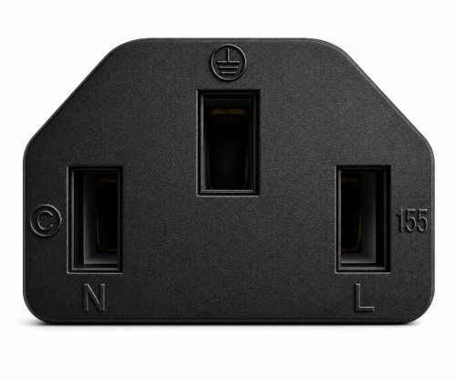Καλώδιο δικτύου Ιαπωνίας τύπου B έως C13, 2mm², εγκρίσεις: μαύρου χρώματος, μήκους 3.00m