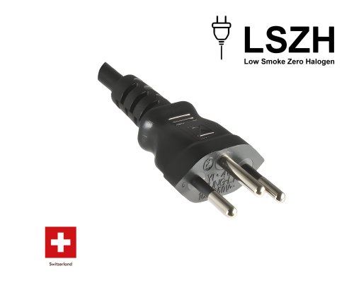 Netzkabel Schweiz LSZH Typ J