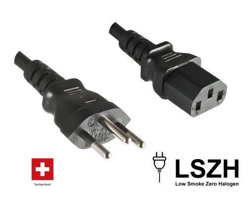 Netzkabel Schweiz LSZH Typ J