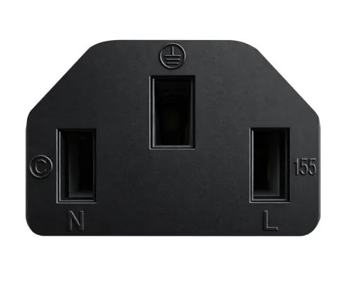 Cablu de rețea Elveția LSZH tip J (parțial izolat) la C13, 1mm², omologare: SEV, negru, lungime 2.00m