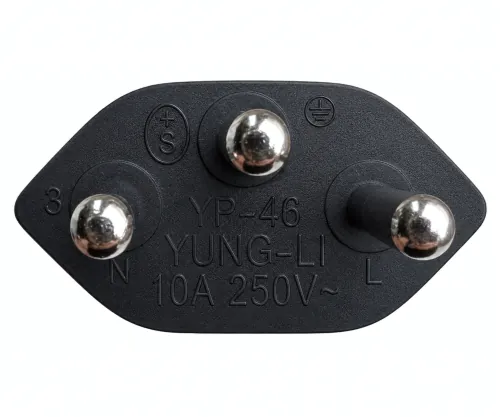 Cablu de rețea Elveția tip J (parțial izolat) la C13 90°, 0,75mm², omologare: SEV, negru, lungime 1,80m