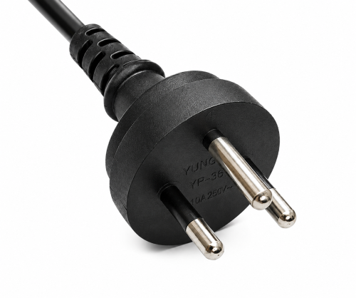 Cablu de alimentare Thailanda, tip O la C13, 0,75 mm², 1,8 m, THA 3 pini, tip O/IEC 60320-C13, TIS, negru