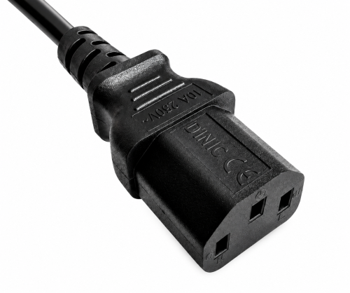 Cablu de alimentare Thailanda, tip O la C13, 0,75 mm², 1,8 m, THA 3 pini, tip O/IEC 60320-C13, TIS, negru