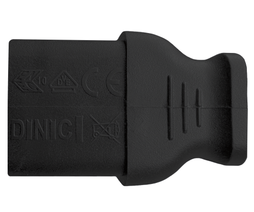 Мрежов кабел England UK тип G 10A към C13 90°, 0,75 mm², одобрен: ASTA / SASO /HK и Singapore SM, черен, дължина 1,80 m