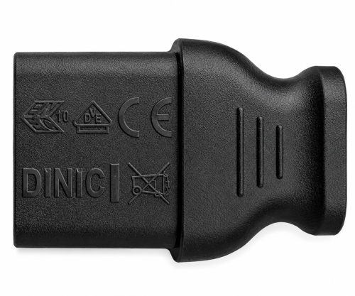 Καλώδιο δικτύου Αγγλίας τύπου G 10A σε C13 90°, 0.75mm², εγκεκριμένο: ASTA / SASO /HK και Singapore SM, μαύρο, μήκος 1.80m