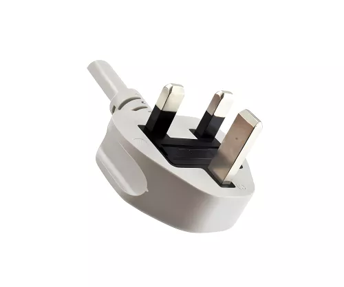 Mains cable England UK type G 13A to C13, 1.5mm², approval: ASTA /SASO /HK and Singapore SM, grey, length 2.50m