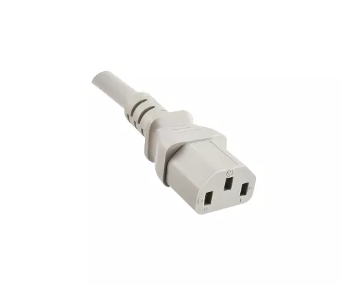 Mains cable England UK type G 13A to C13, 1.5mm², approval: ASTA /SASO /HK and Singapore SM, grey, length 2.50m