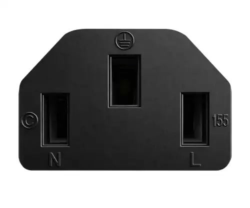 Cabo de rede Inglaterra Reino Unido tipo G 10A para C13, 0,75mm², aprovado: ASTA /SASO /HK e Singapura SM, preto, 1,80m