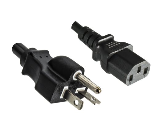 Toitekaabel America USA NEMA 6-20P kuni C13, SJT 14/3C 105°C, must, pikkus 2.00m
