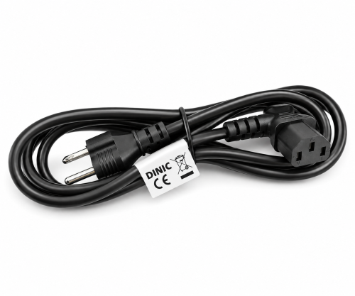 Cavo di rete America USA NEMA 5-15P, tipo B - C13 angolato lateralmente, AWG18, SVT, UL/CSA, nero, lunghezza 1,80 m
