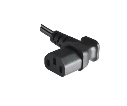 Netzkabel Amerika USA NEMA 5-15P, Typ B - C13 zur Seite gewinkelt,