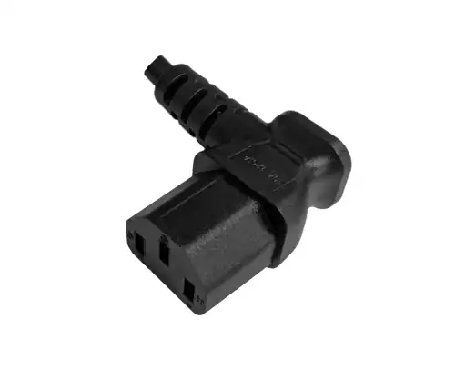 Netzkabel Amerika USA NEMA 5-15P, Typ B - C13 zur Seite gewinkelt,