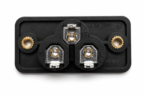 DINIC IEC 60320-C6 Priză de încastrare cu fixare prin șuruburi, 2,5 A, 250 V~, ambalaj în vrac