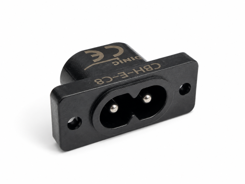 DINIC IEC 60320-C8 Einbaubuchse zum Schrauben, 2,5 A, 250 V~, Bulk Verpackung