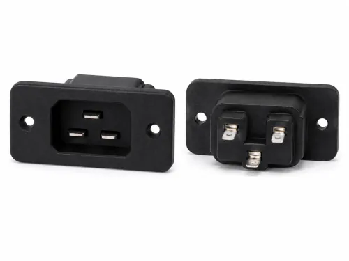 DINIC IEC 60320-C20 Einbaubuchse zum Schrauben, 16 A, 250 V~, Bulk Verpackung