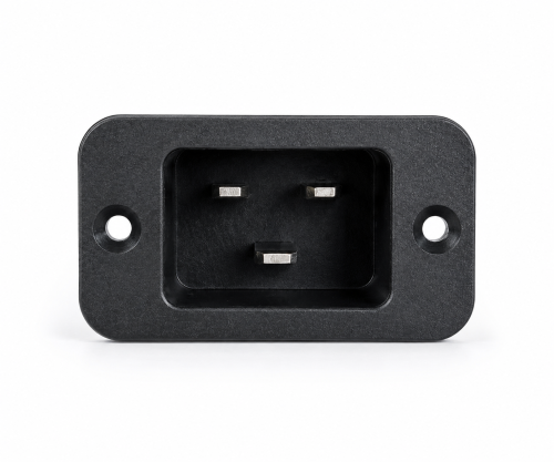 DINIC IEC 60320-C20 Priză de încastrare cu fixare prin șuruburi, 16 A, 250 V~, ambalaj în vrac