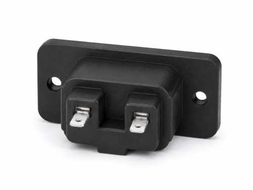 DINIC IEC 60320-C8 Einbaubuchse zum Schrauben, 2,5 A, 250 V~, Bulk Verpackung