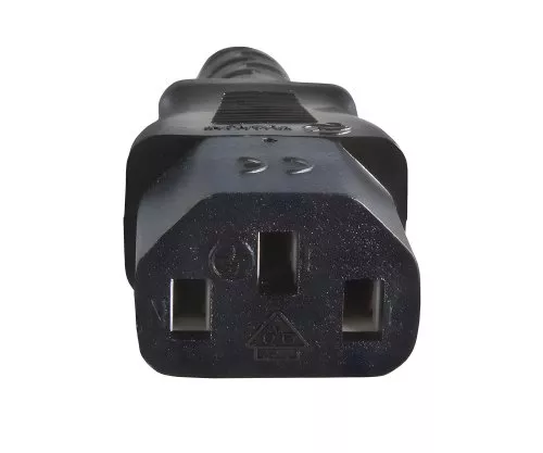 Mains cable England UK type G 10A to C13, 0.75mm², approval: BSI Kitemark, UKCA, black, length 1.80m