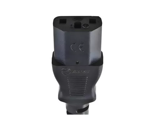 Mains cable England UK type G 10A to C13, 0.75mm², approval: BSI Kitemark, UKCA, black, length 1.80m