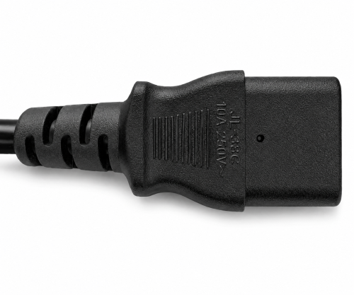 Καλώδιο δικτύου Αγγλίας τύπου G 10A σε C13, 0.75mm², έγκριση: BSI Kitemark, UKCA, μαύρο, μήκος 1.80m