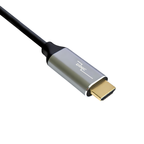 DINIC Premium Displayport uz HDMI kabelis, 4K@60Hz, 3D, HDR, 1 m