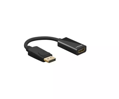 Adaptor DisplayPort 1.4 de sex masculin la HDMI tip A de sex feminin, DP 1.4 la HDMI, 4K*2K@60Hz, 3D, lungime 0.10m, DINIC Box