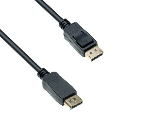 DisplayPort 1.4 cable male to male, support 8K/60HZ, 32.4GBpS, black, DINIC Polybag, 2m