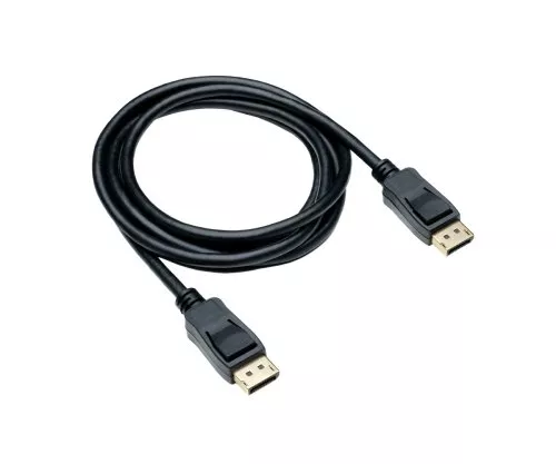 DisplayPort 1.4 Kabel, 2x DP Stecker, 8K, Unterstützung 8K/60HZ, 32.4GBpS, schwarz, DINIC Box mit Euroloch, 2m