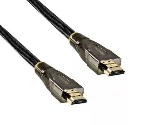 Prémiový kábel HDMI, samec - samec, DINIC Dubai Range, čierny, dĺžka: 10,00 m, škatuľa