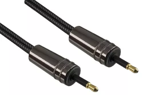 Premium Toslink Cable mini male to male, Dubai Range, black, 2,00m