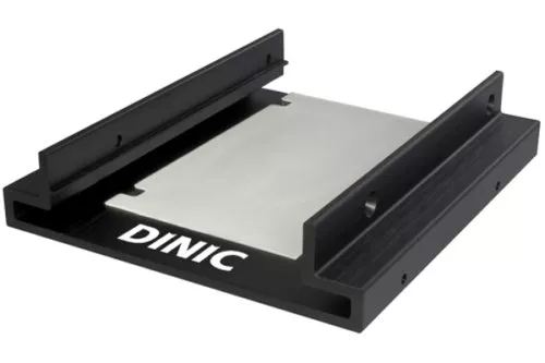 DINIC Cadre de montage en aluminium pour 2x disques 2,5", convient pour SSD, SATA ou IDE