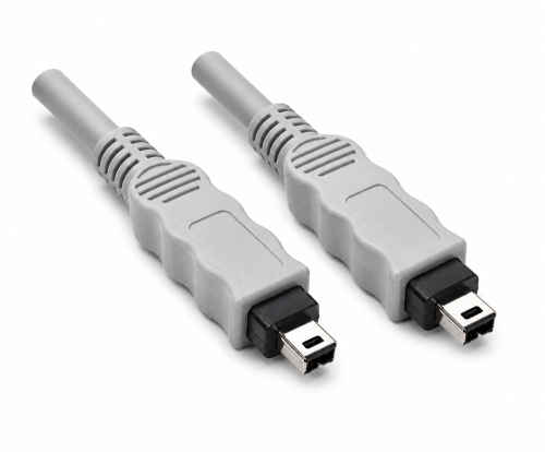 FireWire kaabel 4-pin pistikuga, 2.00m ühenduskaabel IEEE1394a, hall
