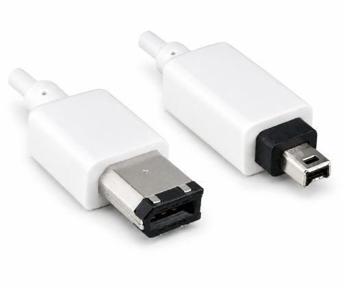 Cavo FireWire da 6 pin a 4 pin, cavo di collegamento IEEE 1394, bianco, 1,00m