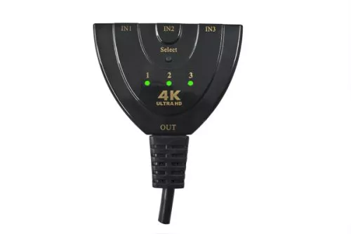 Umschaltbox automatisch, 3 auf 1 HDMI, z. B. 3 Geräte an 1 Fernsehgerät