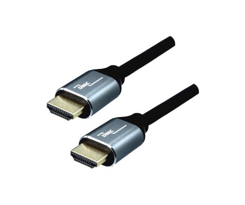 HDMI 2.1 cable, 2x male aluminium housing, 1m 48Gbps, 4K@120Hz, 8K@60Hz, 3D, HDR, DINIC Box