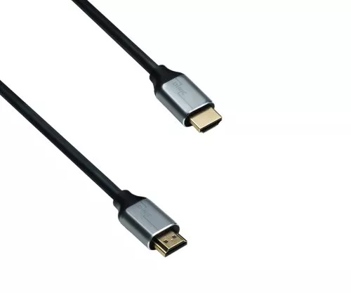 Cablu HDMI 2.1, carcasă din aluminiu cu 2 prize, 5m 48Gbps, 4K@120Hz, 8K@60Hz, 3D, HDR, DINIC Box