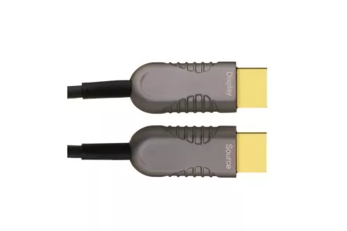 HDMI 2.0 AOC optinio pluošto kabelis nuo A kištuko iki kištuko, aktyvus, 4K@60Hz 18Gbp, juodas, 30,00 m ilgio