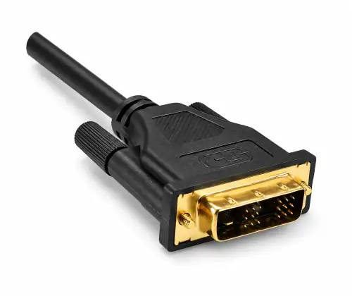 Cavo HDMI da spina A a spina DVI-D, contatti placcati oro, nero, sacchetto DINIC, lunghezza 2,00m