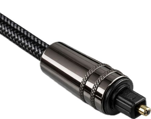 Kabel Premium Toslink samec na mini Toslink samec, Dubai Range, černý, blistr DINIC, délka 2,00 m