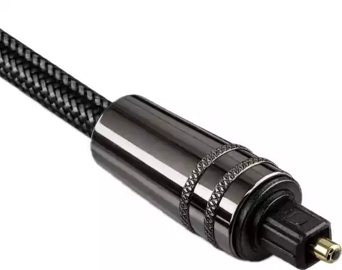 Premium Toslink-kabel han til mini Toslink han, Dubai Range, sort, DINIC-blister, længde 2,00 m