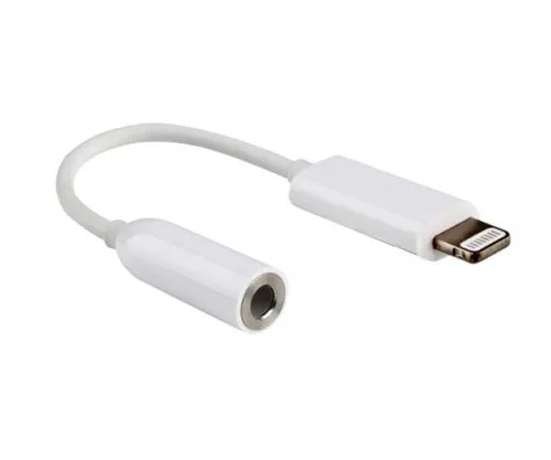 Lightning to Jack Aux Audio Adapter Headphone White