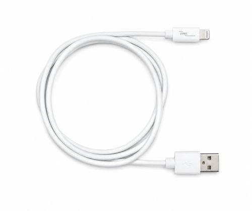 USB A auf Lightning Kabel, weiss, DINIC Box mit Euroloch, 2m
