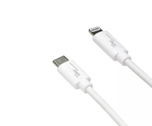 Kabel USB C do Lightning, MFi, škatla, bel, 0,50 m, s certifikatom MFi, kabel za sinhronizacijo in hitro polnjenje